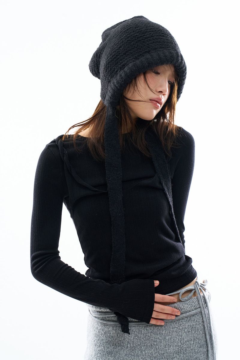 Raucohouse(ラウコハウス)の「Shoulder layering long sleeve top(Tops)」