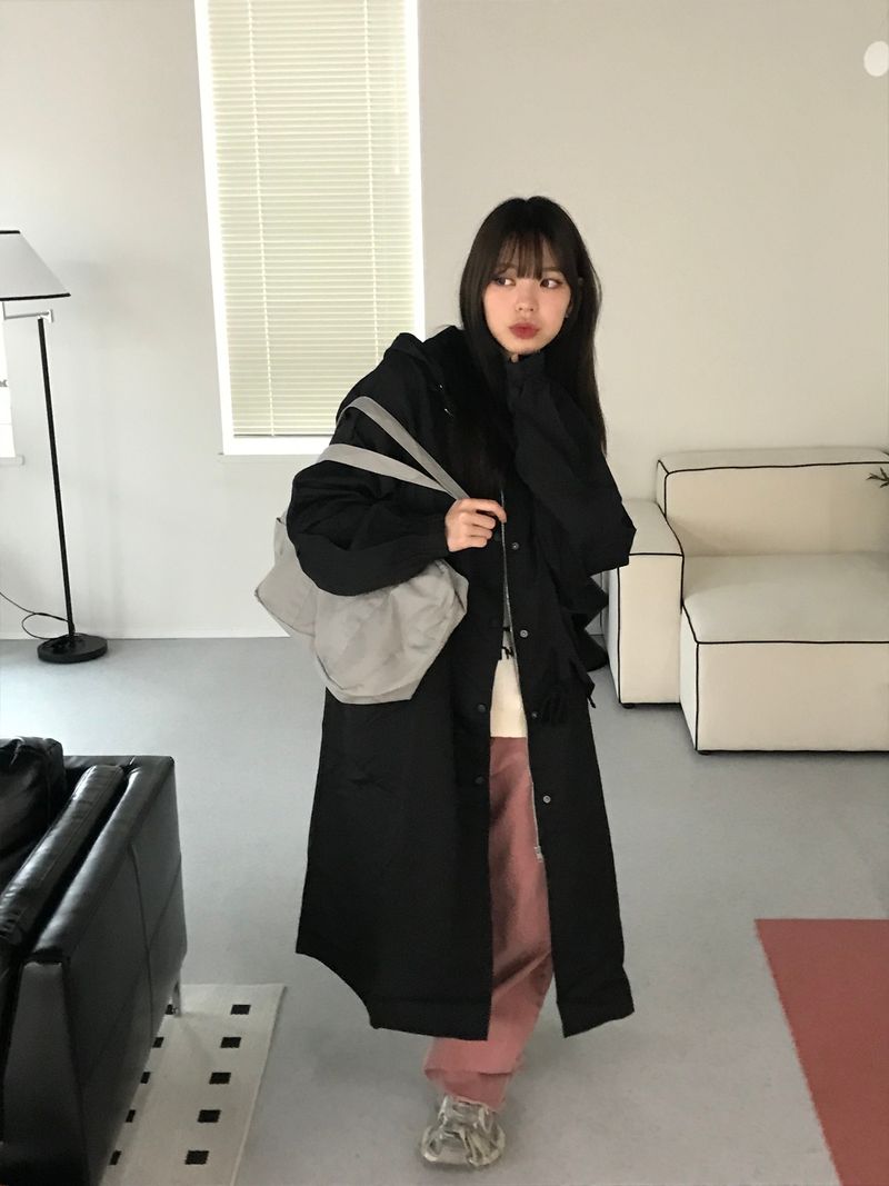 Rectangle nylon shoulder bag
