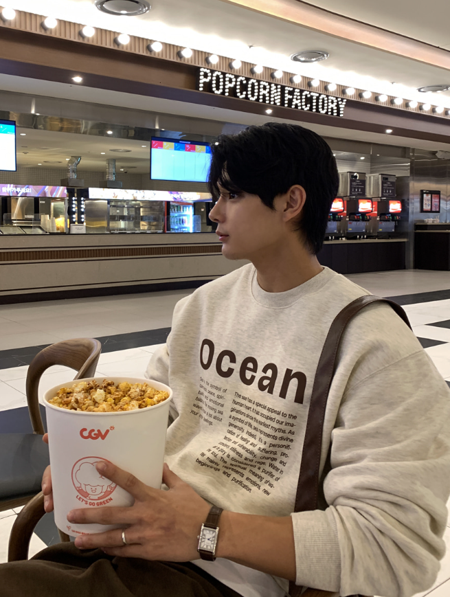 LOOKPLE（ルックプル）の「 Hamir Daily High Density CP Zuri Ocean Overfit Sweatshirt（Tops）」