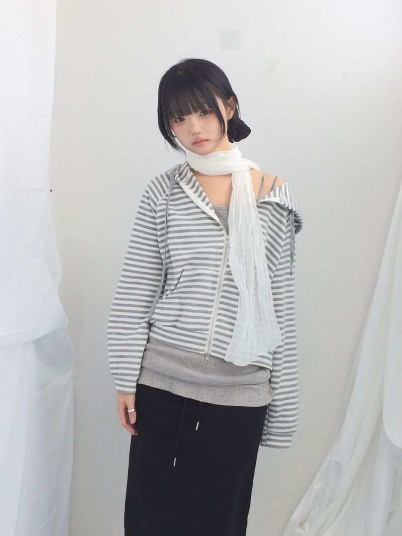 Slim Base String Long Skirt