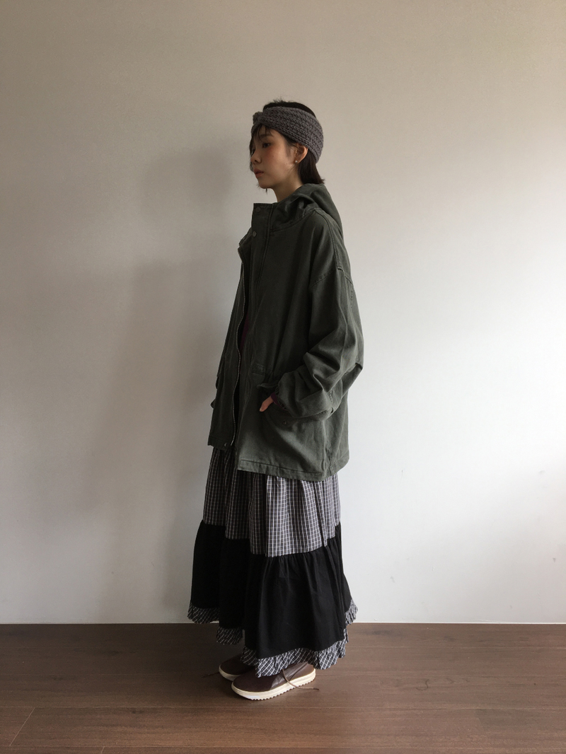 Morrow washed hooded field jacket (2color)