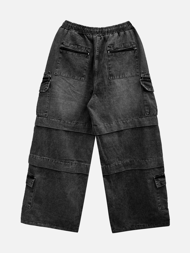 Jerra Multi-Pocket Denim Pants 2C