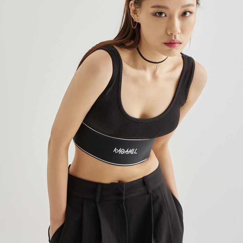 B.B Sleeveless Black