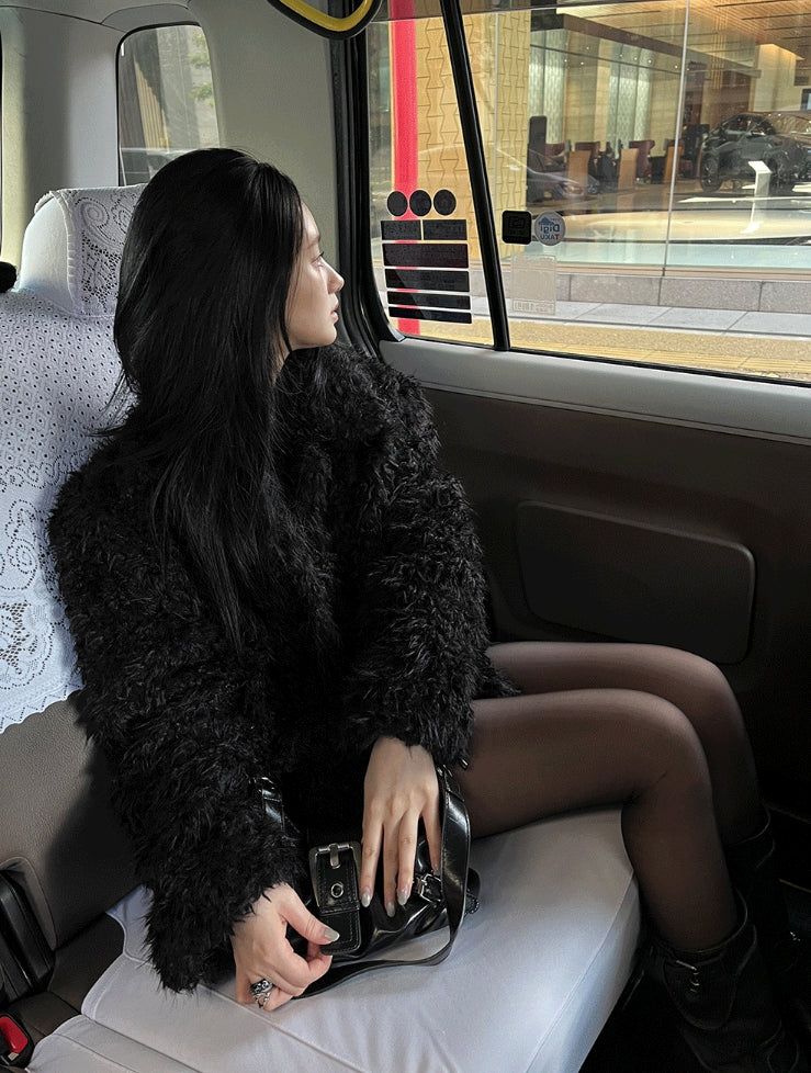 Bambi Fluffy Fur Jacket