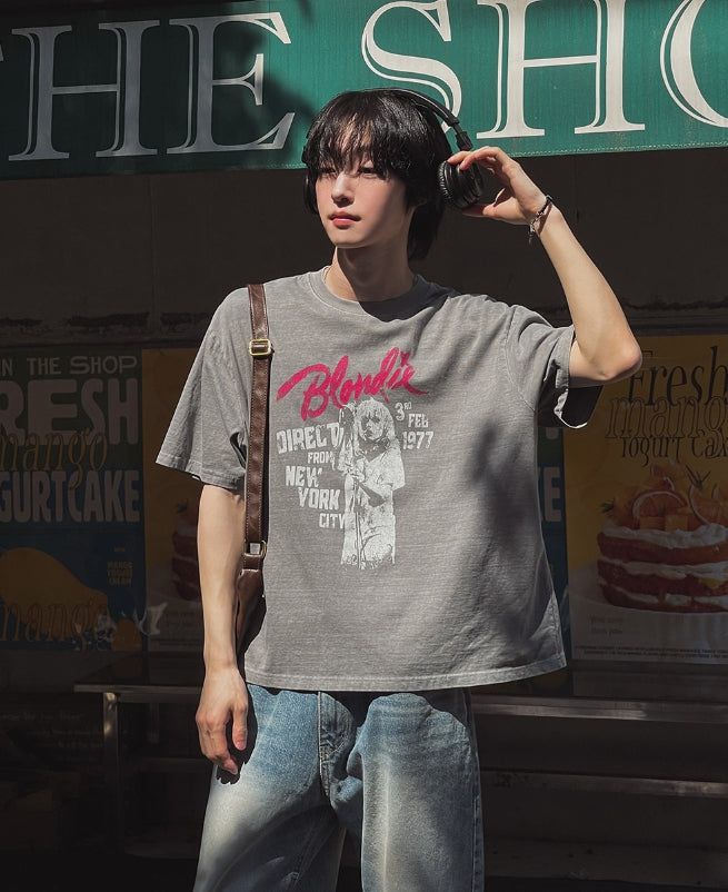 Velod Crop Printing Short Sleeve Tee