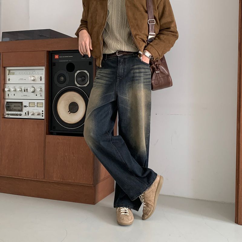 lemenne（ルメンヌ）の「LMN Derix Beige Tin Wide Denim Pants (Blue brown)（Pants）」