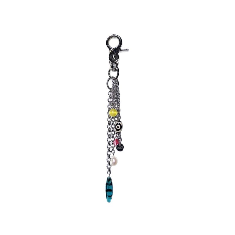gemstone chain keyring 002