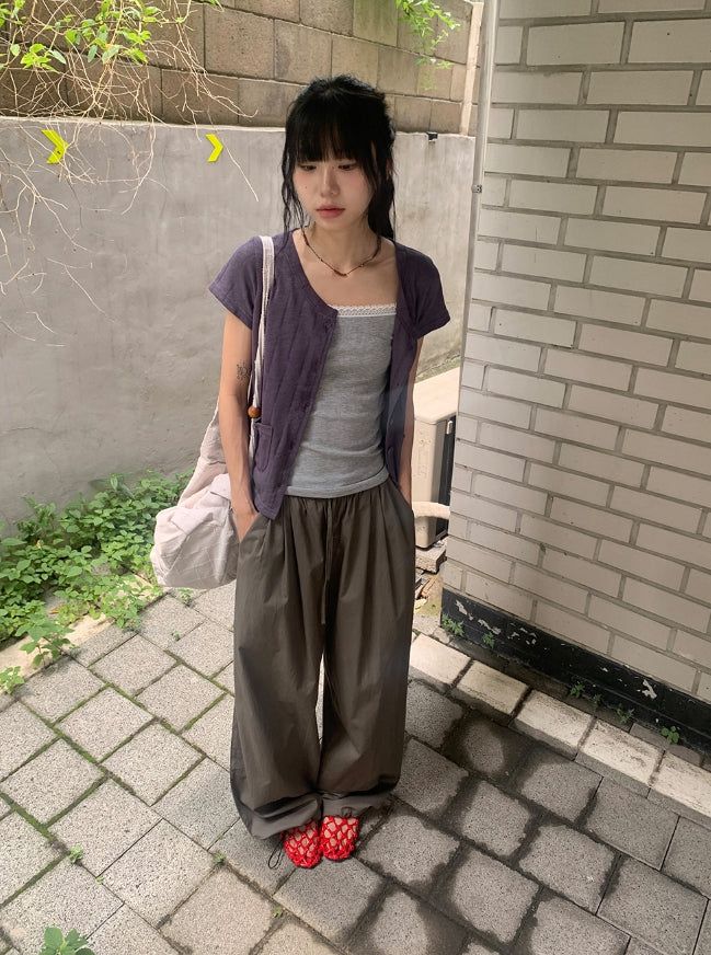 Lanie Summer Wide String Cotton Banding Pants