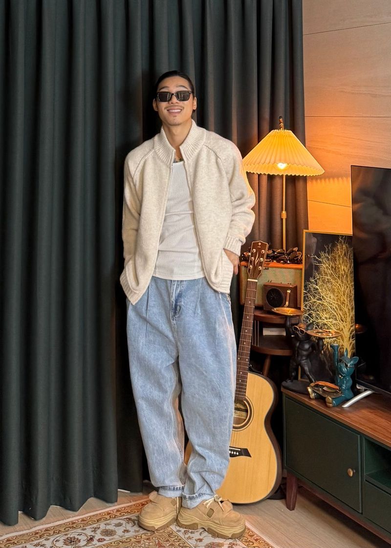 [virstyle original] INKKI Two-Way Wool Knit Zip-Up 2COLOR