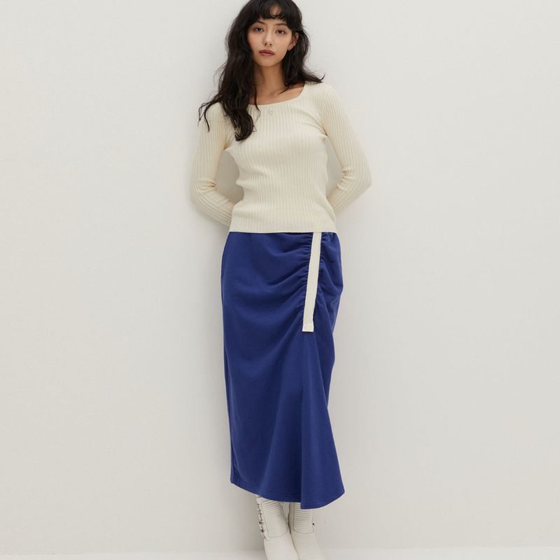Square Neck Sweater Ivory