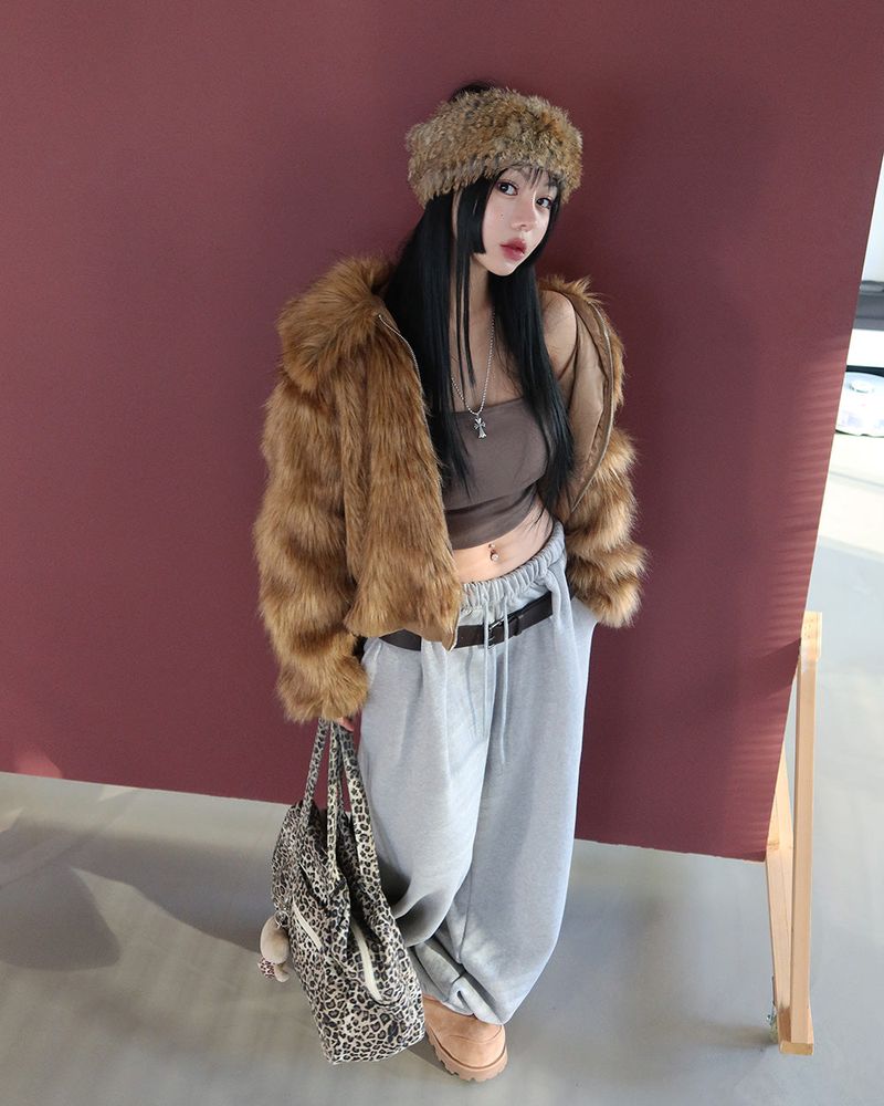 [MADE] Raccoon Kara Zip-Up Fur Jacket