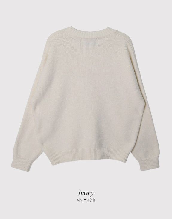 #Winter Pastel Soft Round Knit (3color)