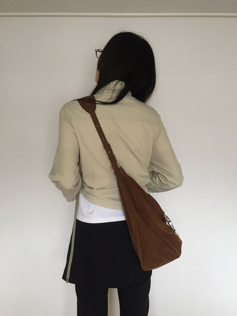 Cut slacks layered pants (2 colors)