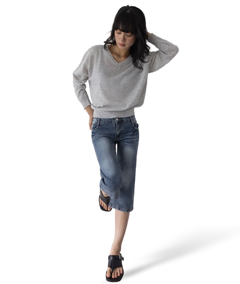 Ebe Low-Rise Capri Denim
