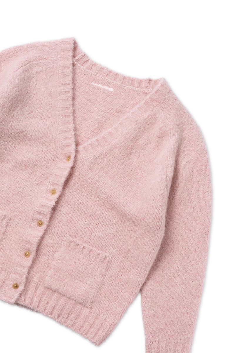 Softy alpaca cardigan_pink