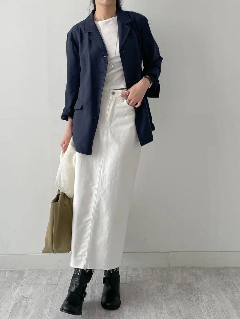 Polka Rayon Loose Fit Jacket