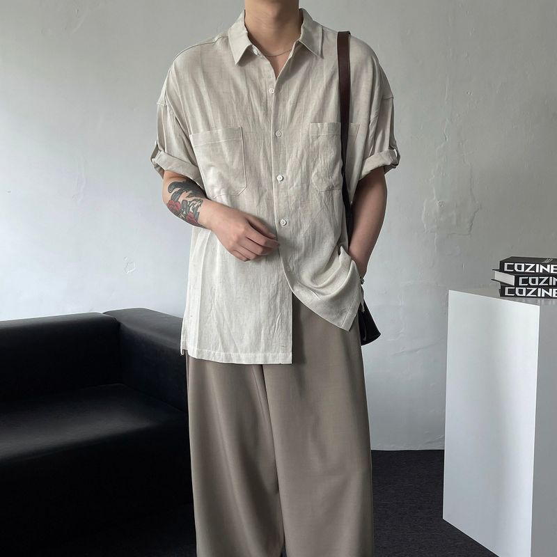 COZINESS（コジネス）の「OWN Aesop Linen Rollup Shirt (2 colors)（Tops）」
