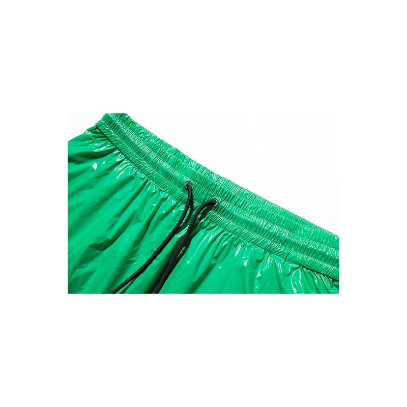 C LOGO ONE TUCK SATIN WIDE SHORT PANTS
