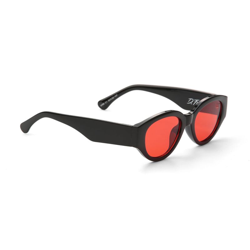 D.fox Original Glossy Black / Red Tint Lens