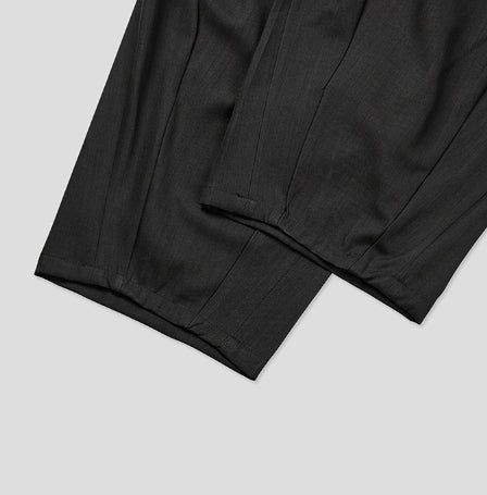 Ellier Three-Button Cropped Blazer Slacks Set