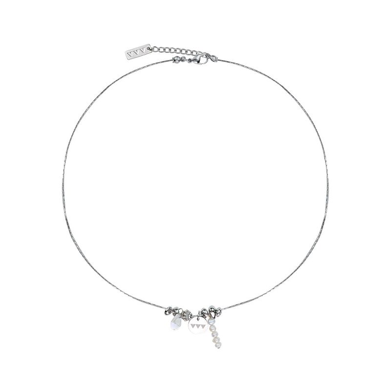 Waterdrop Pearl Logo Surgical Necklace
