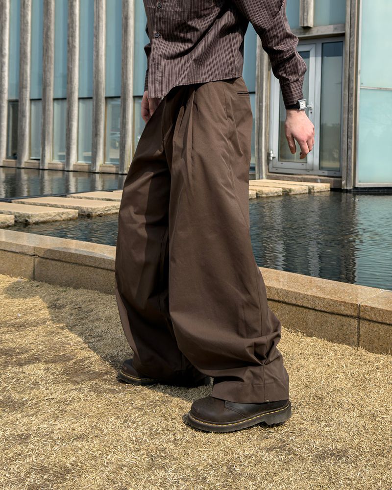 Riden Side Pintuck Wide Slacks