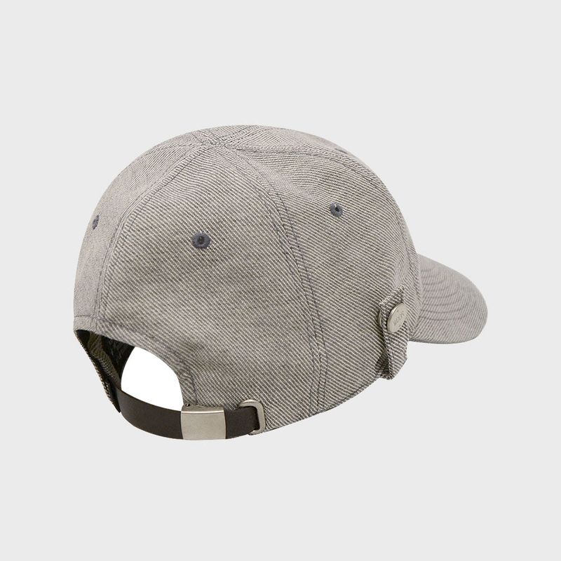 BUTTON LONG BILL CAP (STONE)