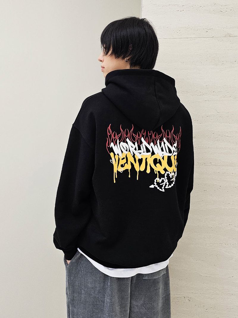 VENTIQUE Graffiti hoodie 3color