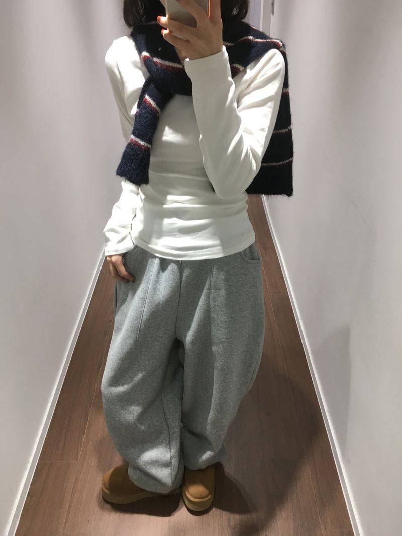 Peach Pintuck Jogger Pants (7color)