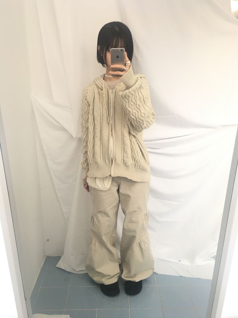 Two Way Cozy Textured Knit Hood