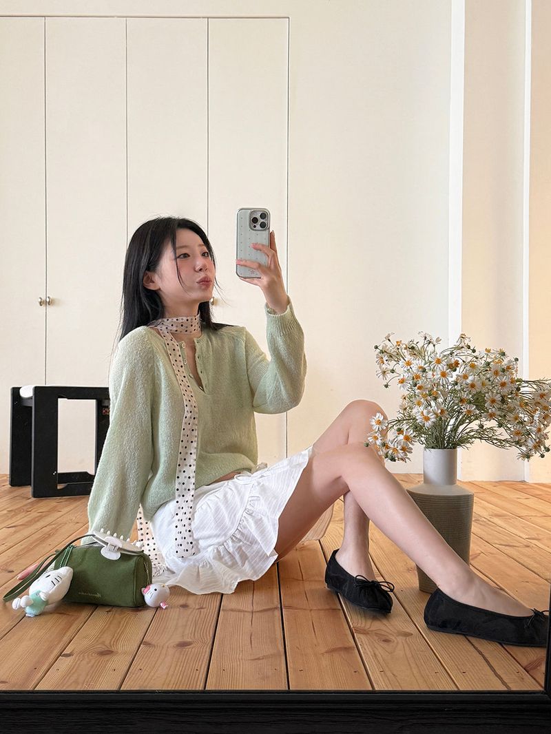TRENDY APPAREL（トレンディー アパレル）の「[MADE] Rules Button Henley Neck Knit（Tops）」