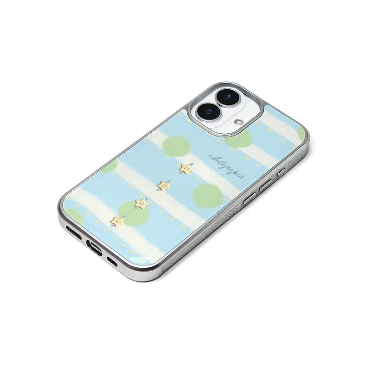 EPOXY BUMPER CASE SILVER / SUIT CASE (BLUE)