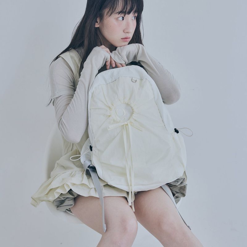 hole string po backpack (light yellow)