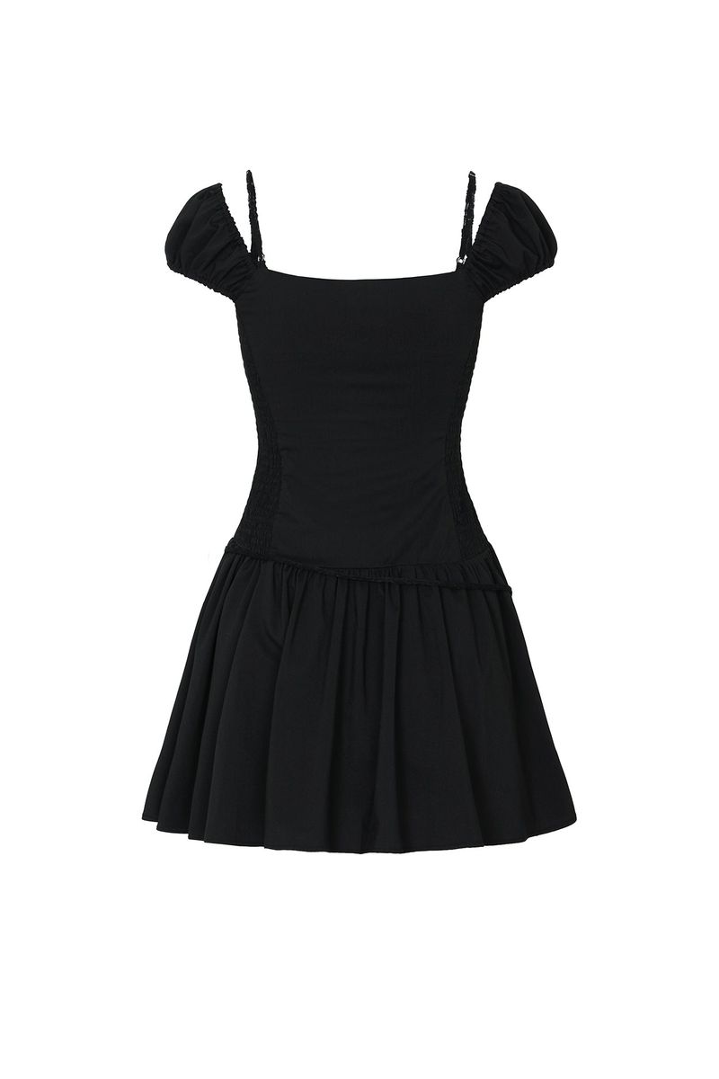 WENDY RIBBON DRESS black