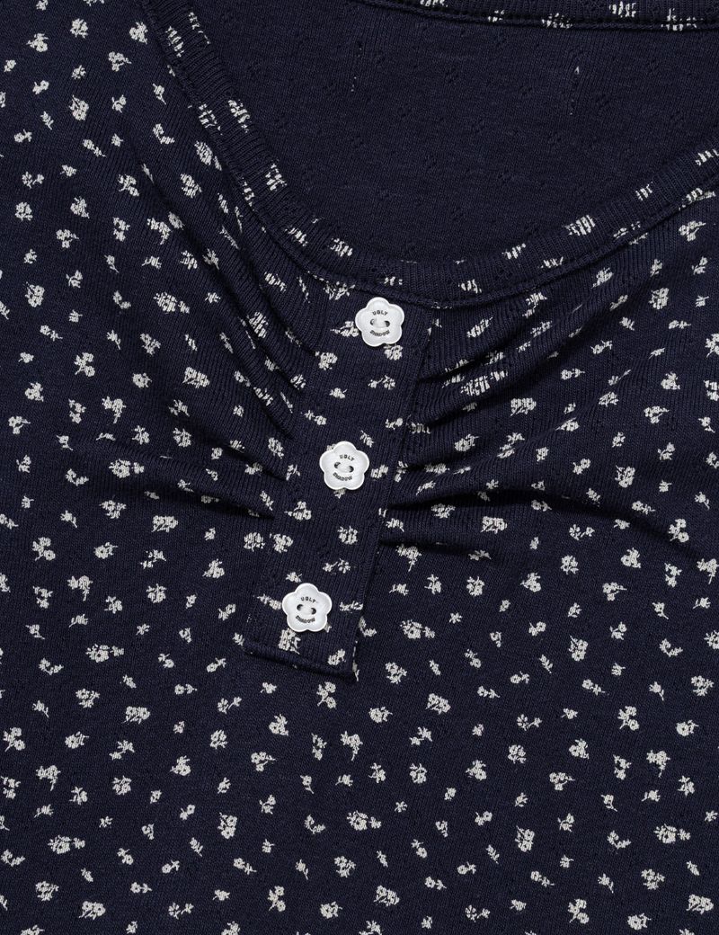 FLOWER LACE SLEEVELESS(NAVY)