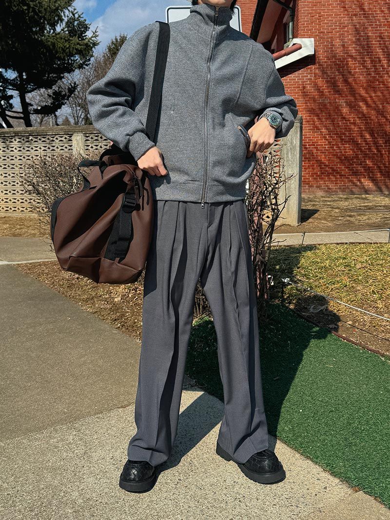 ASCLO（エジュクロ）の「ASCLO Eddy Box Tuck Slacks (2color)（Pants）」