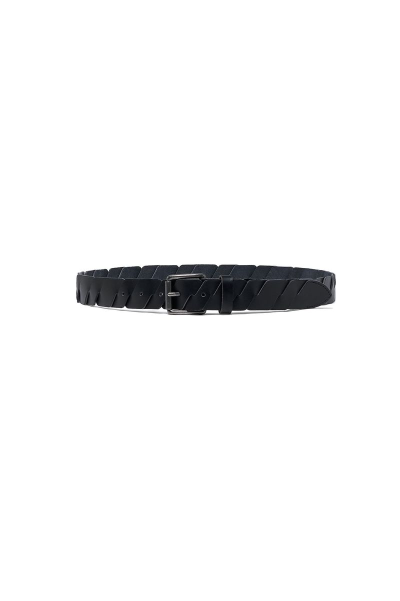 Cut-Off Full Grain Leather Belt (Black)