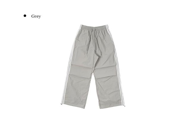 BT Nylon Track Pintuck Wide Pants