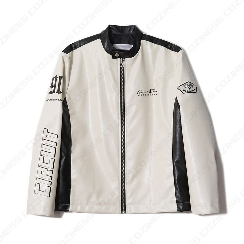 90's Bike Leather Jacket (2 colors)
