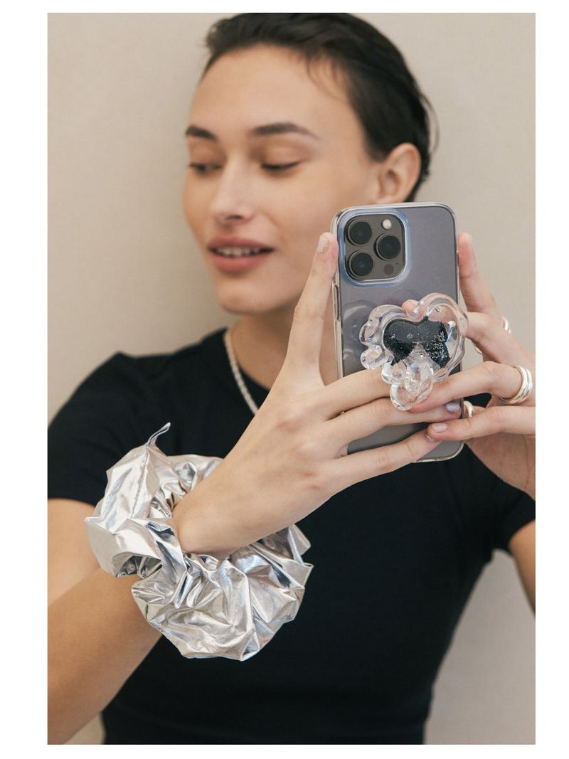 Silver Scrunchie (Silver)