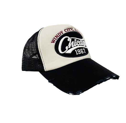 Chicago Damage Mesh Ball Cap