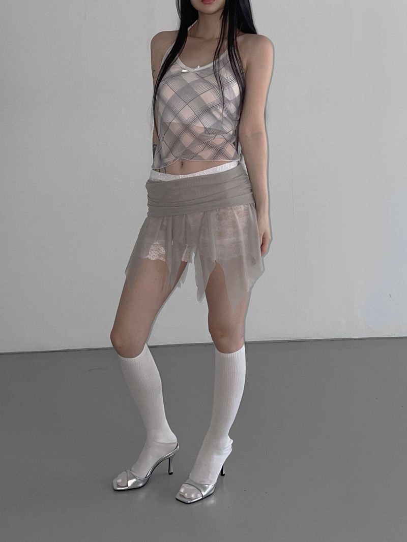 flip mesh layered sk(3 color)