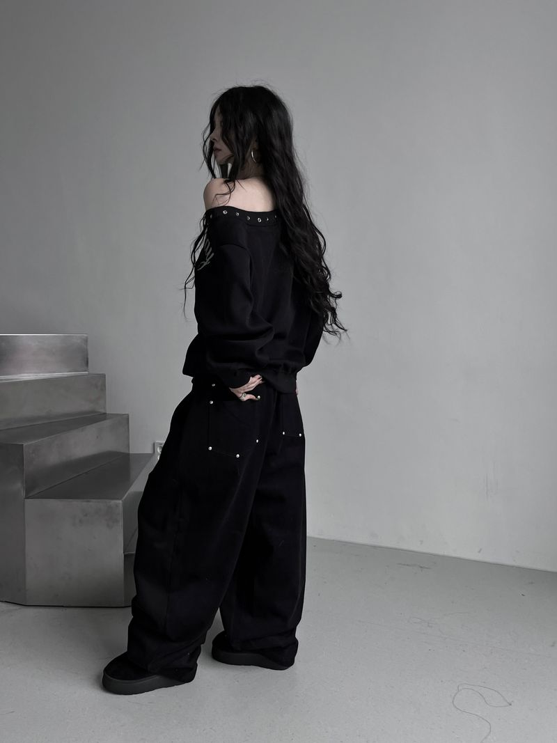 URBAN UNIQUE（アーバンユニーク）の「バックリベットウィンターワイドパンツ（パンツ）」