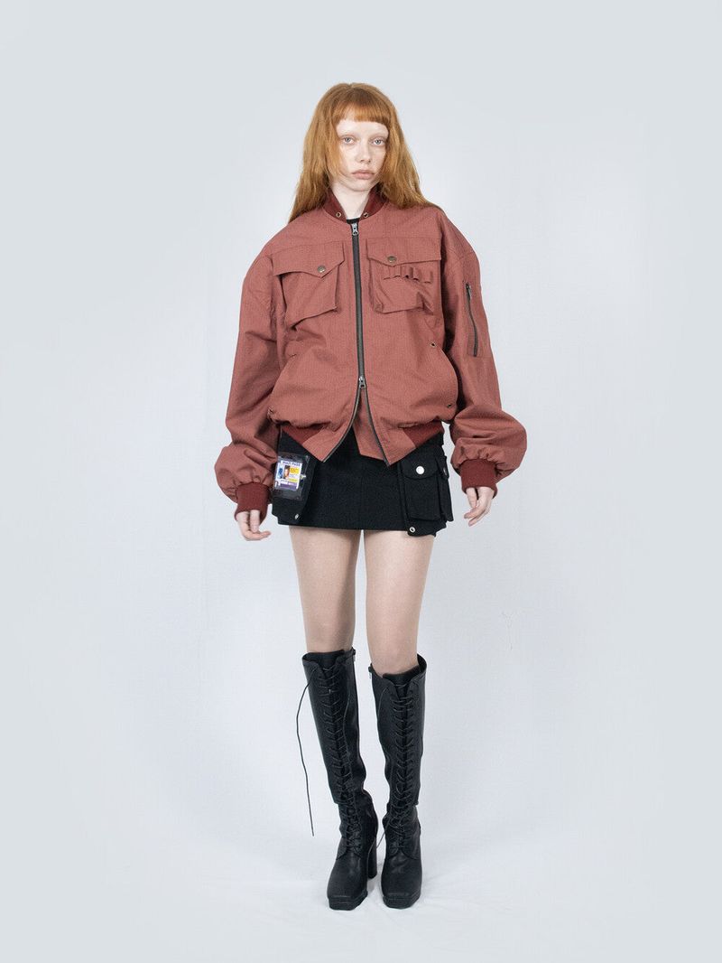 Ripstop Bomber Jacket (Red)