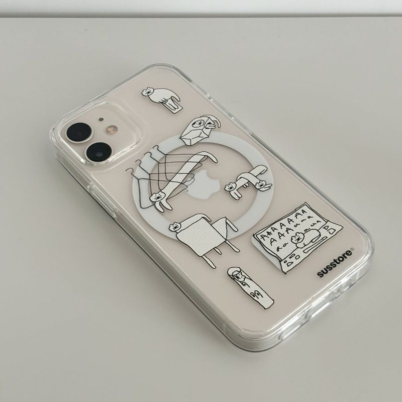 susstore（ソスストア）の「[MagSafe phone case] アンアンノーンキャット フォンケース（スマホグッズ/小物）」