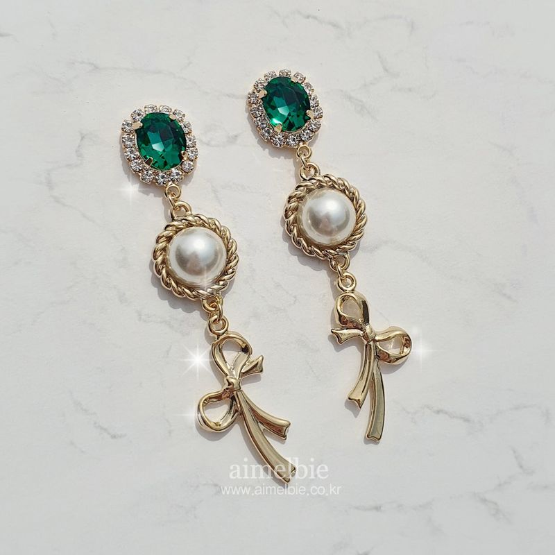 Emerald Preppy Royal Earring