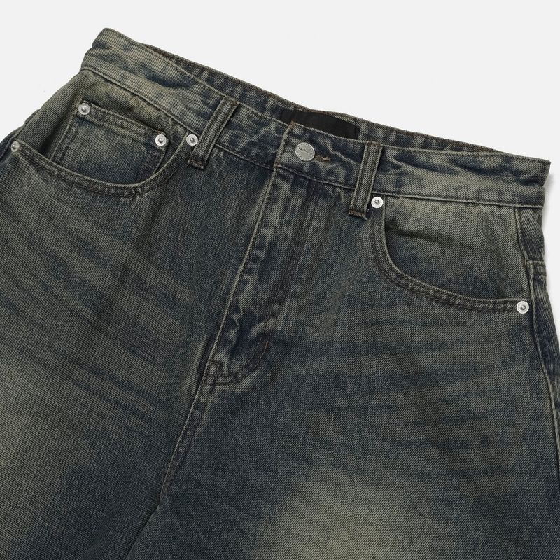 Natural balloon denim pants (3color)