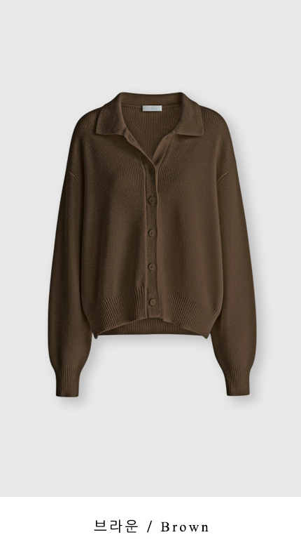 Jenny Collar Button Knit Cardigan / 4 colors