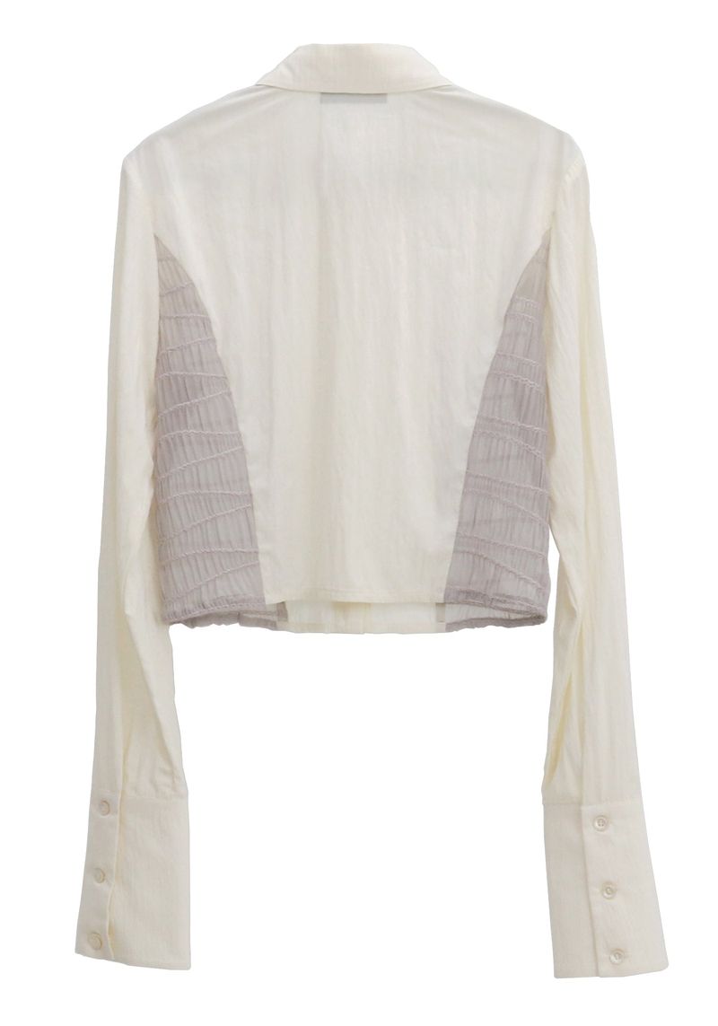 WAVY CROPPED SHIRT