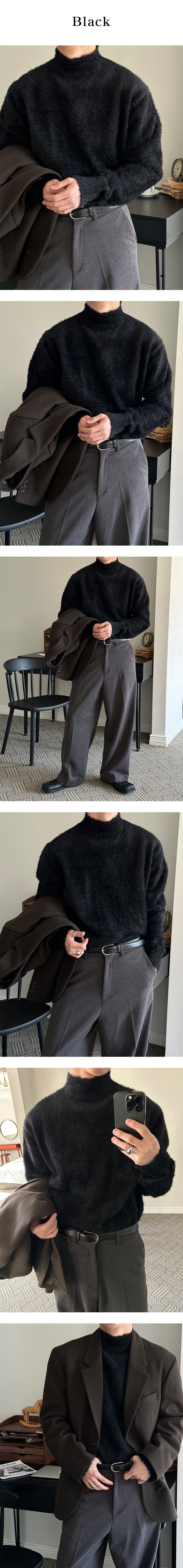  [F/W] Angora half pola knit(5color)
